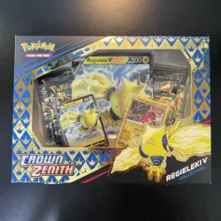 Pokemon TCG Crown Zenith [Regieleki V] Collection Box -Factory Sealed- 820650851834 - Image 1