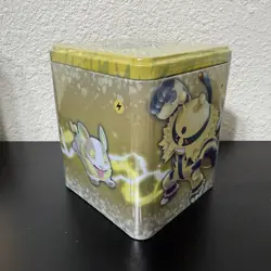 2022 Pokemon TCG Stacking Tin Sealed - Electric - Pikachu - [3 Packs + Coin] - Image 4