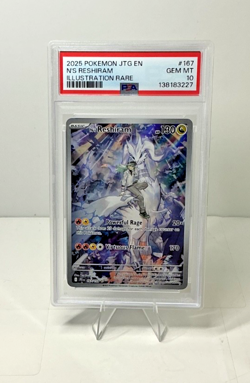 Pokemon 2025 JTG En-Journey Together Illustration Reshiram N's, PSA 10 - Image 1