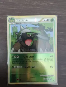 Pokemon Torterra 10/95 Reverse Holo HeartGold SoulSilver Unleashed - Image 1