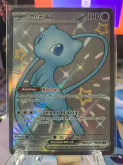 Shiny Mew EX 216/091 Pokemon SV: Paldean Fates Full Art Holo Near Mint - Image 1