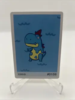 #0159 Coco - Croconaw - Pookiemoot Derpy Custom Art Set Johto Gen 2 Pokemon - Image 1