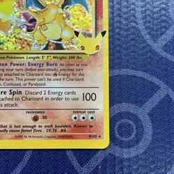 Pokemon TCG Charizard 4/102 Celebrations: Classic Collection Holo Rare - Image 5