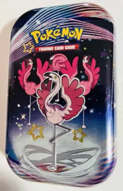 Pokemon Scarlet & Violet Paldean Fates Mini Tin | Flamigo - Image 1