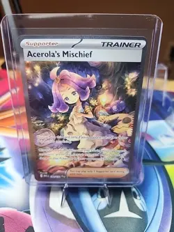 Acerola's Mischief 183/132 Me01: Mega Evolution Full Art Holo Rare Pokemon NM - Image 1