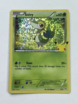 Pokemon TCG - Snivy Holo 5/25 - 25th Anniversary McDonalds Promo 2021 - NM - Image 5