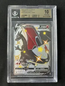 Pokemon Charizard V Champion's Path Secret Rare Full Art #079 BGS 10 Pristine - Image 1