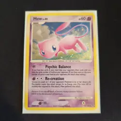 Pokemon TCG Mew 15/132 Secret Wonders Holo Rare LP w/ Small Crease Free Ship - Image 1