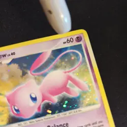 Pokemon TCG Mew 15/132 Secret Wonders Holo Rare LP w/ Small Crease Free Ship - Image 4