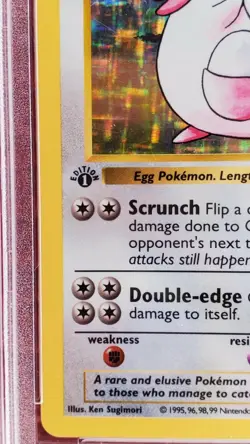 Pokemon 1999 1st Edition Shadowless Base Set Chansey Holo #3 PSA 5 EX - Image 2