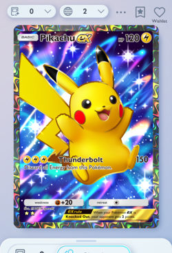 Pokemon TCG POCKET - Pikachu Full Art 2⭐, Shining Revelry, English - Image 3