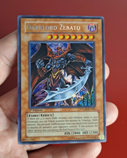 Yu-Gi-Oh! Darklord Zerato (PTDN-EN081), SECRET RARE, 1ST EDITION, NM - Image 1