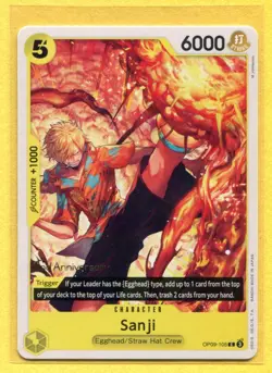 Sanji OP09-105 One Piece 2nd Anniversary Pre-Release Tournament 2024 - Image 1