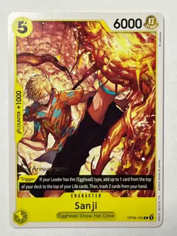 Sanji OP09-105 One Piece 2nd Anniversary Pre-Release Tournament 2024 - Image 2