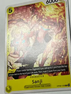 Sanji OP09-105 One Piece 2nd Anniversary Pre-Release Tournament 2024 - Image 4