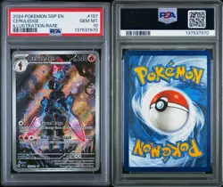 Pokemon TCG Ceruledge Surging Sparks Holo Card PSA 10 Illustration Rare 197/191 - Image 3