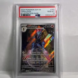 Pokemon TCG Ceruledge Illustration Rare Surging Sparks 197/191 PSA 10 - Image 1