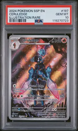 Ceruledge 197/191 Illustration Rare Surging Sparks PSA 10 GEM MINT Pokemon TCG - Image 1