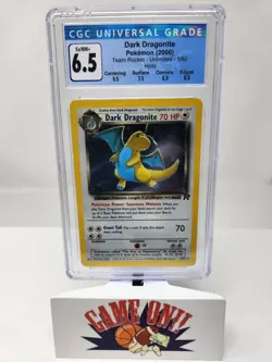 Pokemon CGC 6.5 Dark Dragonite Team Rocket 5/82 Holo Rare sc - Image 1