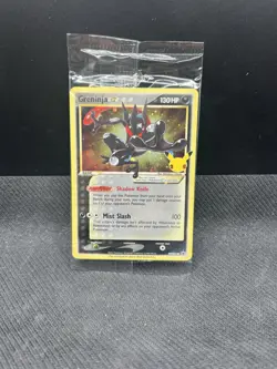 Greninja Gold Star Holo Promo SWSH144 Celebrations Black Star Pokemon SEALED (A) - Image 1