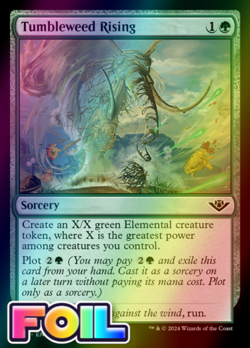 x1 Tumbleweed Rising OTJ MTG 187 FOIL COMMON M/NM 1x - Image 1