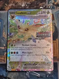 Leafeon ex - Pokemon TCG: Prismatic Evolutions Stamped 006/131 Sealed Promo - Image 1