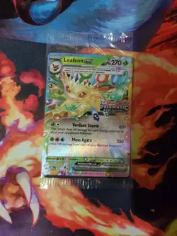 Leafeon ex 006/131 Prismatic Evolutions Stamped Promo Sealed - Pokemon TCG - Image 1