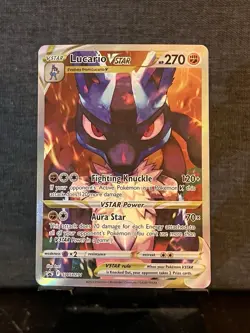 Lucario VSTAR SWSH291 SWSH: Sword & Shield Promo Cards Holo Alt Art Near Mint - Image 1