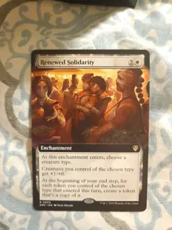 Renewed Solidarity (Extended Art) Commander: Aetherdrift Regular - Image 1