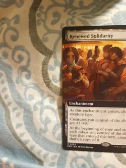 Renewed Solidarity (Extended Art) Commander: Aetherdrift Regular - Image 2