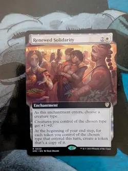 MTg Renewed Solidarity (Extended Art) Commander: Aetherdrift Regular NM - Image 1