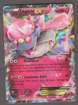 Diancie EX XY43 Black-Star Promo - Pokemon Card XY 2015 LP - Image 1
