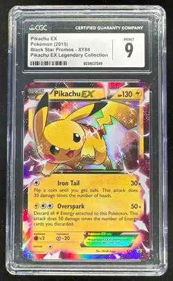 2015 Pokemon XY Black Star Promos #XY84 Pikachu EX CGC 9 - Image 1