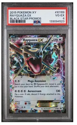 2015 POKEMON BLACK STAR PROMO RAYQUAZA #XY69 PSA 4 EX #114804767 - Image 1