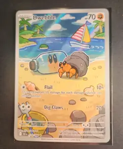 Dwebble 129/086* Illustration Rare Black Bolt Pokemon TCG NM Card English Ver - Image 2