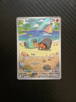 Pokemon TCG Dwebbble Illustration Rare Card 129/086 Black Bolt Series NM - Image 1