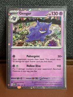 Gengar 094/165 151 Sam’s Club Cosmo Holo Promo Pokemon Scarlet & Violet Card - Image 1