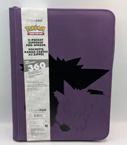 Ultra Pro 9 Pocket 360 Card Zipped Pro Binder Pokemon Gengar Edition - Image 1
