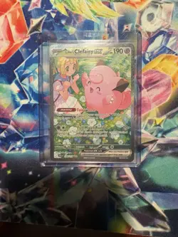 Pokemon TCG Lillie's Clefairy EX Journey Together Sir Card 184/159 NM Condition - Image 1