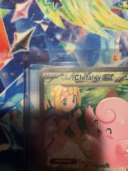 Pokemon TCG Lillie's Clefairy EX Journey Together Sir Card 184/159 NM Condition - Image 2