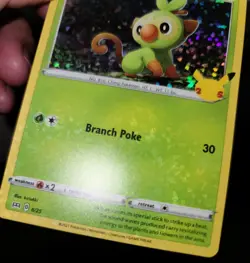 Pokemon GROOKEY HOLO 8/25 McDonalds 25th Anniversary 2021 Promo Card - Image 3