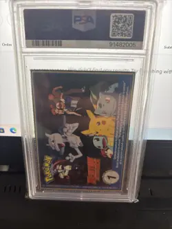 1999 Burger King Pokemon Charizard Perforated card #6 PSA 9 MINT - Image 3