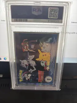 1999 Burger King Pokemon Charizard Perforated card #6 PSA 9 MINT - Image 4