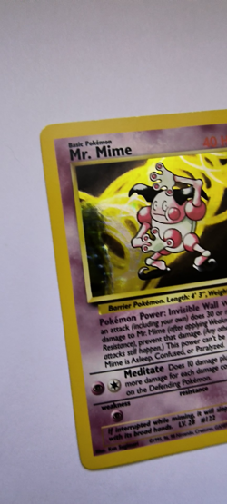 Pokemon TCG Jungle Mr. Mime Card 6/64 Unlimited Edition Holo Rare WOTC-LP - Image 2