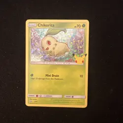 Chikorita 2/25 Holo Pokemon 25th Anniversary NM McDonald’s Promo Card 2021 - Image 1