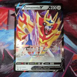 Zamazenta V SWSH019 Sword & Shield Black Star Promo Holo Pokemon Card NM - Image 1