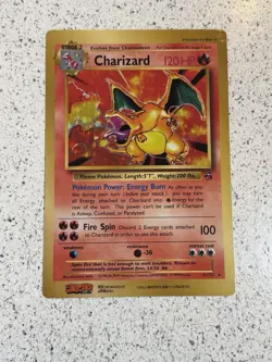 Charizard 4/102 CoroCoro Comics Jumbo Promo Japanese Pokemon Card 1999 See Pics! - Image 1