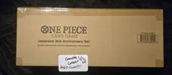 Japanese 2nd Anniversary Set One Piece Card Game ENGLISH Version Sealed Bandai - Image 1