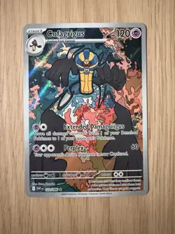 Pokemon TCG Cofagrigus 123/086 SV: White Flare Holo Illustration Rare Card NM - Image 1