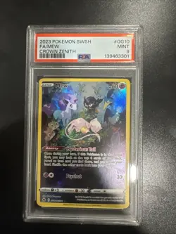 Pokemon Mew TCG Crown Zenith: Galarian Gallery Holo Rare Card GG10/GG70 PSA 9 - Image 1